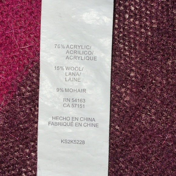 Kensie Mohair and Wool Lightweight Stripe Sweater Size XSmall - Picture 5 of 9